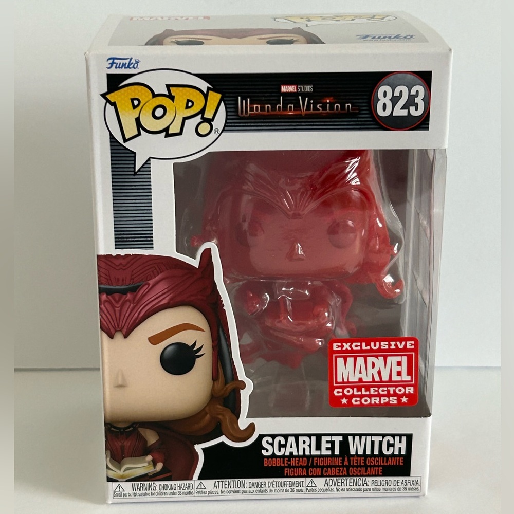 Funko Scarlet Witch #823 Red Glitter Marvel Collector Corps Exclusive - Picture 3 of 15
